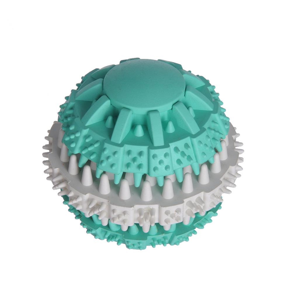 Pets Dog Toy Eco-friendly Rubber Food Leak Toys For Dogs Pet Training Have Fun Diet Control Dental Massaging Ball