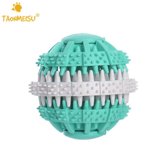 Pets Dog Toy Eco-friendly Rubber Food Leak Toys For Dogs Pet Training Have Fun Diet Control Dental Massaging Ball