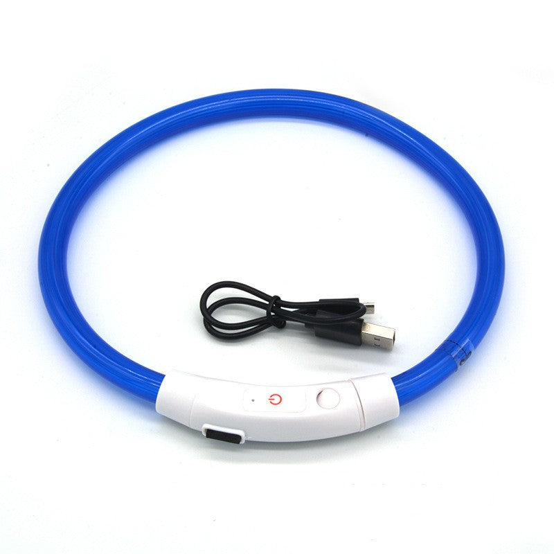 Collier lumineux pour chien, collier lumineux pour animal de compagnie, anneau de cou de chargement USB, collier lumineux LED pour chien