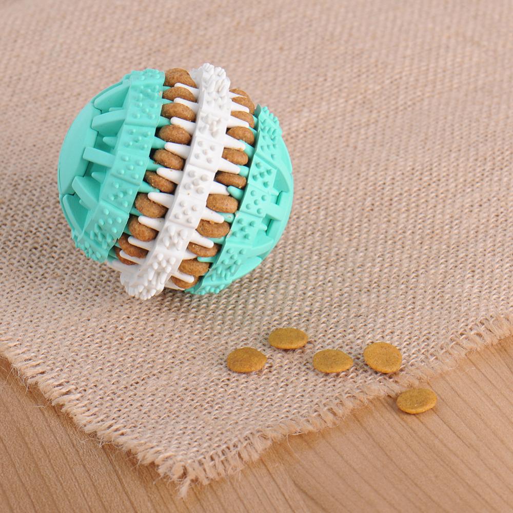 Pets Dog Toy Eco-friendly Rubber Food Leak Toys For Dogs Pet Training Have Fun Diet Control Dental Massaging Ball