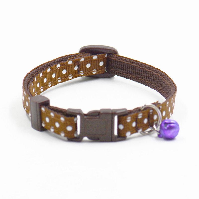 Sale 1Pc New Adjustable Dot Printed Little Dog Collars Cat Puppy Pets Supplies