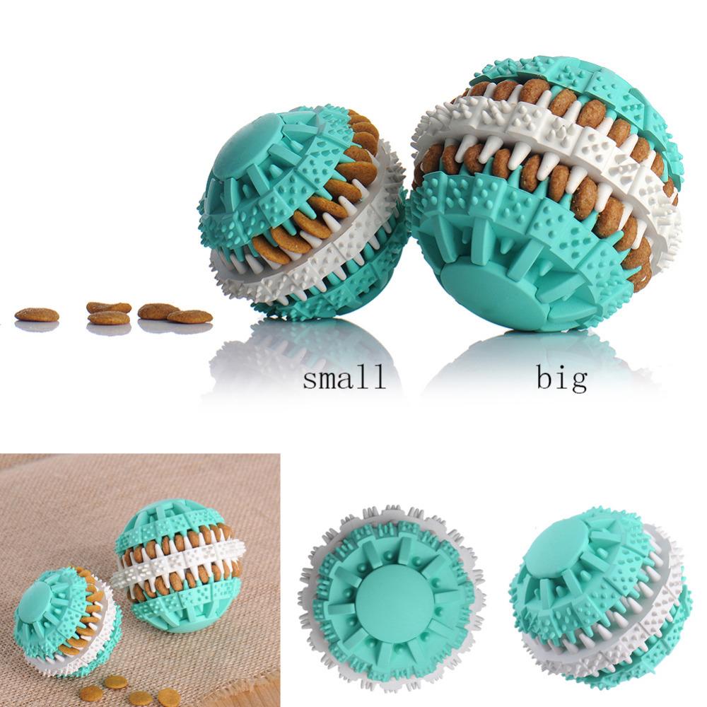 Pets Dog Toy Eco-friendly Rubber Food Leak Toys For Dogs Pet Training Have Fun Diet Control Dental Massaging Ball