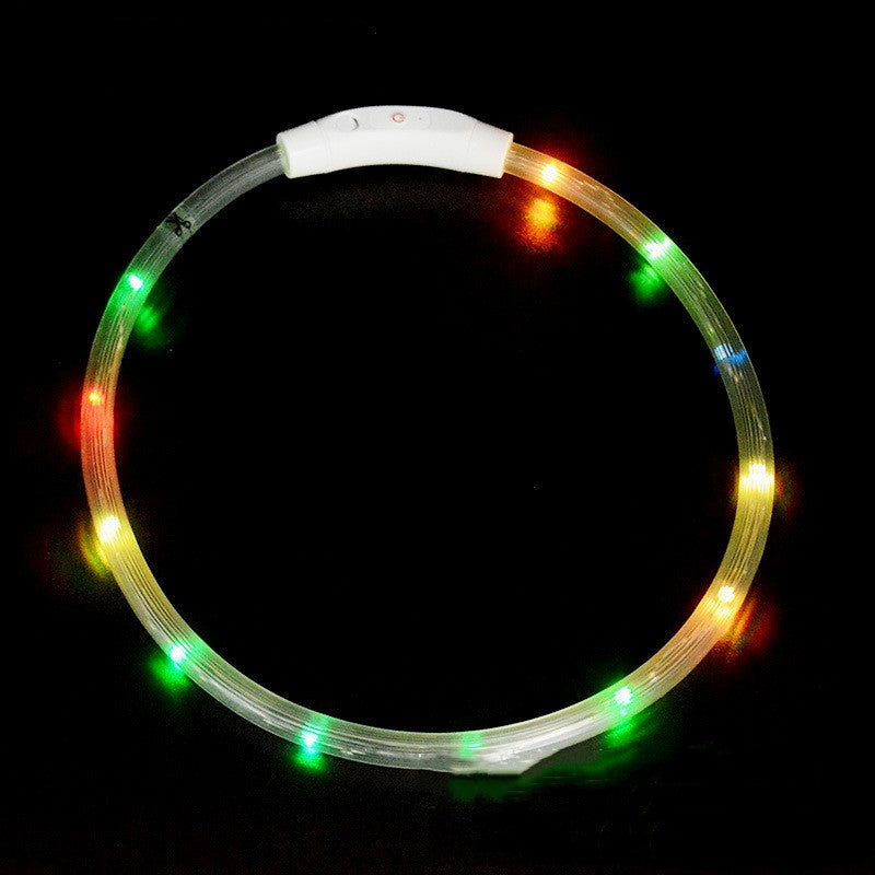 Collier lumineux pour chien, collier lumineux pour animal de compagnie, anneau de cou de chargement USB, collier lumineux LED pour chien
