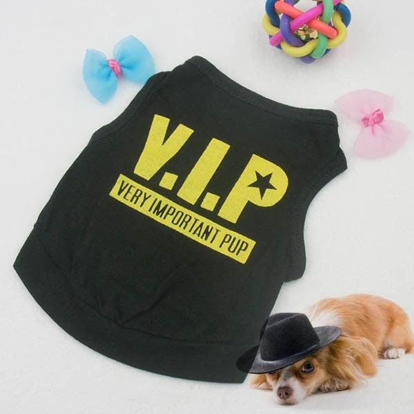 T-shirt pour chien VIP Articles pour animaux de compagnie - Vêtements d'été