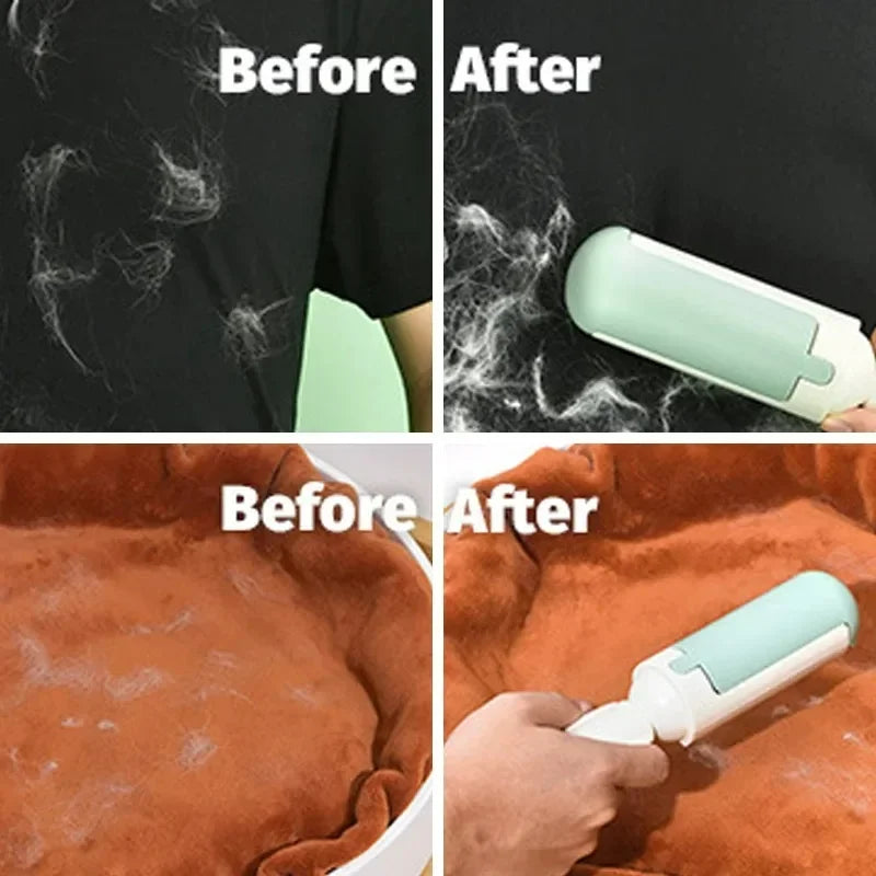 Brosse magique et écologique pour poils d'animaux: élimine les poils et poussière sur vêtements et tissus