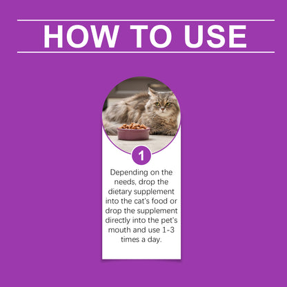Pet Cat Vitamin Drops Care For Pets With Physical Discomfort Daily Care Vitamin Supplements