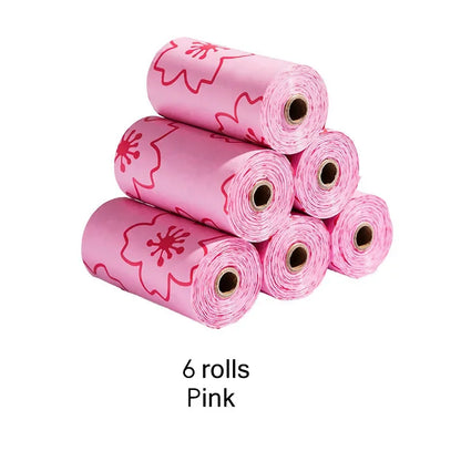 Biodegradable Pet Dog Poop Bags with Printing Outdoor Cleaning Poop Bag Pets Supplies for Dog Garbage Bag