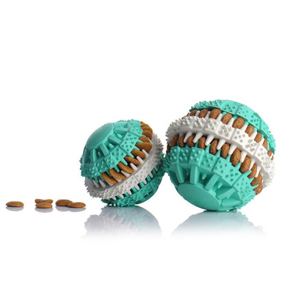 Pets Dog Toy Eco-friendly Rubber Food Leak Toys For Dogs Pet Training Have Fun Diet Control Dental Massaging Ball