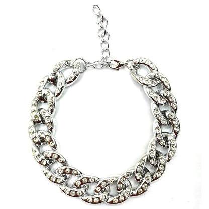 New Rhinestone Pet Collar Cats Dogs Necklace Jewelry Pets With Diamonds Gold And Silver Necklace