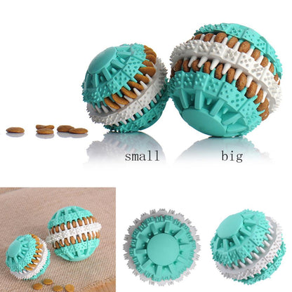 Pets Dog Toy Eco-friendly Rubber Food Leak Toys For Dogs Pet Training Have Fun Diet Control Dental Massaging Ball